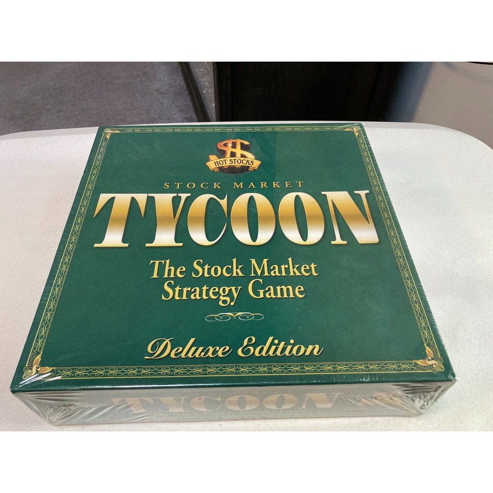 Stock Market Tycoon Deluxe Edition Strategy Board Game 2000 SEALED Finance